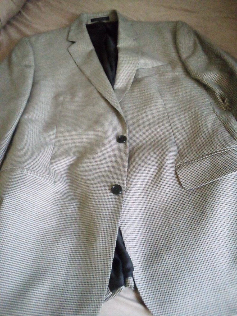 Cross and Winsor Gray Wool 2 Silver Button Single Vent Blazer 60 L